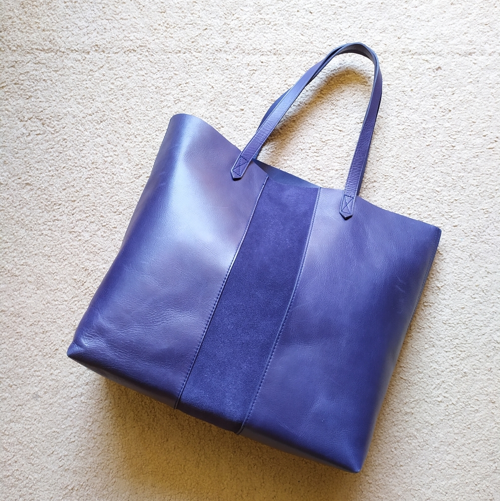 Madewell Suede Stripe Transport Leather Tote
NWT - Picture 2 of 9